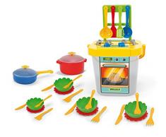 Wader 24140 - Kinderküche, Gelb und grau