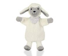 Sterntaler Handpuppe Schaf Stanley, Ideal für Puppentheater und Rollenspiele, 26 x 21 x 8 cm, Weiß/Grau