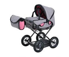 Knorrtoys 63122 63122-Puppenwagen Ruby-Jeans Grey Puppenwagen