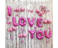 Gifts 4 All Occasions Limited SHATCHI-280 40,6 cm Pink Letter S Ballons Party Aufblasbare Wimpelkette Banner Dekoration Geschenke