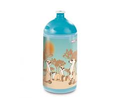 Nici 45441 Trinkflasche, Erdmännchen-Familie, 0,5l, blau