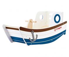 Hape E0102 Rocking Boat Toy (Multi-Colour) Wellenschaukler, Holzspielzeug, Schaukel für Kinder