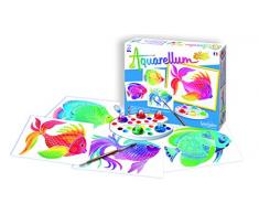 Sentosphere 3900046 Aquarellum Junior, Malset für Kinder, Motiv Fische, Bastelset, Kreativ-Set, DIY