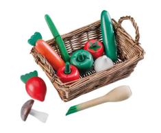 Happy People 45025 - Korb mit Holz Obst und Gemüse