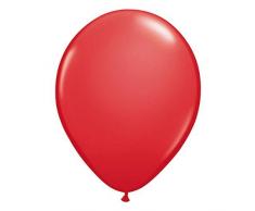 Folat 08103 Rote Ballons 30cm-100 Stück