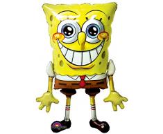 Amscan Anagram 2348101 - Party und Dekoration - Folienballon Air Walker - Spongebob Schwammkopf, circa 74 x 117 cm