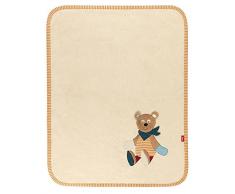 sigikid, Mädchen und Jungen, Schmuse-Decke Bär, Maße: 100 x 75 cm, Harvey Harvest, Natur, 41037