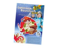folia 94110 - Laternen Bastelset Pirat, ca. 11 x 26 x 29 cm - Komplettset zur Erstellung einer wunderschönen Laterne