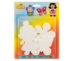 Hama 4583 Stiftplatten für Midi Perlen, Schmetterling, Blume und Puppe