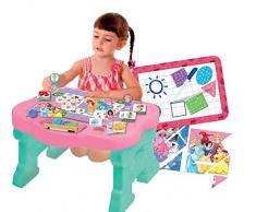 Lisciani Giochi 58907, Princess Superdesk Edugames, Tisch mit Lernspielen