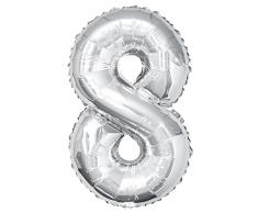 Folienballon im Zahlen-Design, groß, 86,4 cm