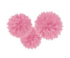 amscan 18055-109-55 Fluffy Dekobälle, Hell Pink