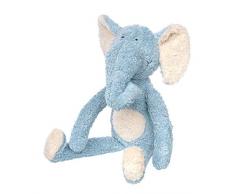 Sigikid Mädchen und Jungen, Kuscheltier Elefant Green Collection, Stofftier, empfohlen ab 0 Monaten, blau/weiß, 39330