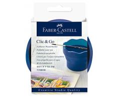 Faber-Castell 181540 Creative Studio Wasserbecher Clic & Go, blau