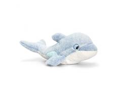 Keel Toys SW0761 Plüschtier Delfin, blau, 35 cm