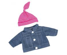 Bayer Design 82054 - Jeansjacke mit Mütze, Puppenkleidung