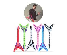 Relaxdays 10024258 Aufblasbare E-Gitarre Rock, Luftgitarre zum Aufblasen, Air Guitar für Karaoke & Partys, 95cm, versch. Farben
