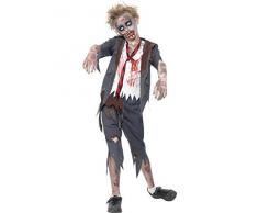 Smiffys Zombie-Schule Boy - Halloween - Kinder Kostüm - Medium - 143cm - Alter -7-9