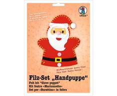 Ursus 39560012 - Filzset Handpuppen Weihnachtsmann, ca. 20 cm