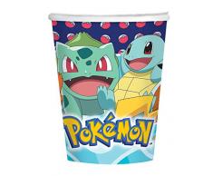 Amscan 9904822 Partygeschirr Pappbecher Pokemon, farbig