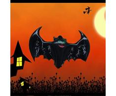 Shatchi HYPER-INFLATABLEBAT-4 Stück aufblasbare Fledermaus Halloween Dekoration Party Zubehör hängend gruselig gruselig gruselig schwarz