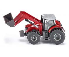 SIKU 1985, Massey Ferguson 8690 Traktor mit Frontlader, 1:50, Metall/Kunststoff, rot, Viele Funktionen