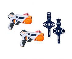 Nerf Laser Ops AlphaPoint, 2er Set, LaserTag-Blaster mit Licht- & Soundeffekt, Kinder-Spielzeug, inkl. Schnell-Lade-Taste für Infrarot-Schüsse, auch für Erwachsene