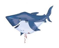 Amscan 3377401 Ozean Buddies Shark Super Form foil Luftballons ,101cm x 81cm