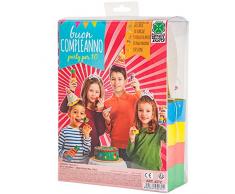 Carnival Toys 4272 - Party Set, 10 Hüte, 1 Girlande, 5 Luftschlangen 20 Ballons