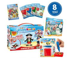 CRAZE Steckperlenset für Jungen Bastelperlen Splash BEADYS Bügelperlen XXL Set Beschäftigungsset für Kinder Activity Bundle Boys mit Zubehör 27714, Fuse Beads