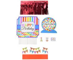 Amscan International 280045 Tisch kitdecoration Kit Tisch Bright Geburtstag