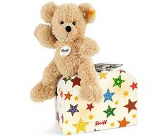 Steiff 111730 - Teddybär Fynn 23 im Koffer, beige