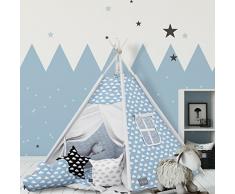 Tipi INDIANERZELT ELFIQUE MIT DOPPELT GEPOLSTERTER Decke UND DREI Kissen