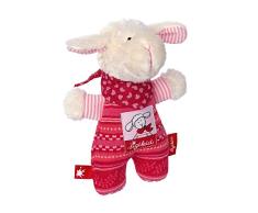 sigikid, Mädchen, Greifling und Rassel, Schaf Schnuggi, Rot/Rosa, 48165