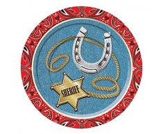 Forum Novelties X75918 Nach Westen Essteller, Bunt, Mehrfarbig, Einheitsgröße