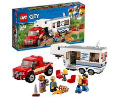 LEGO City 60182 - Starke Fahrzeuge Pickup und Wohnwagen, Spielzeug für Jungen und Mädchen