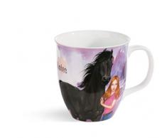 Nici 44921 Tasse Soulmates Mystery Hearts 9,5x10cm, 450ml, Porzellan, bunt/lila