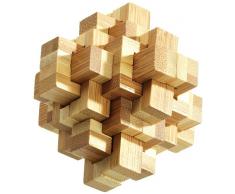 Philos 6053 - Verflixter Knoten, Bambus, Green Games, 24 Puzzle Teilen, Knobelspiel