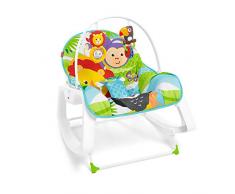 Fisher-Price GNV69-2-in-1 Schaukelsitz Schaukelstuhl und Wippe mit 2 Spielzeugen für Baby und Kleinkinder, ab 0 Monaten, bis ca. 18 kg