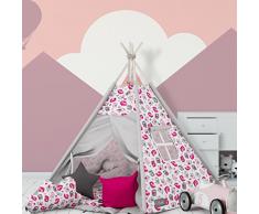 Tipi INDIANERZELT ELFIQUE MIT DOPPELT GEPOLSTERTER Decke UND DREI Kissen