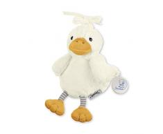 Sterntaler Spieluhr, Stofftier Ente Edda, Integriertes Spielwerk, Größe: S, Beige