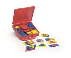 Italveneta Didattica, Logikspiel, Koffer Nr. 510 mit Formen aus Kunststoff, Lernspiel