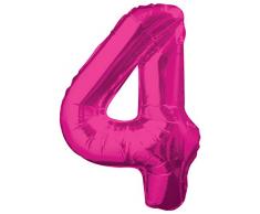 Unique Party Folienballon im Zahlen-Design, groß, 86,4 cm