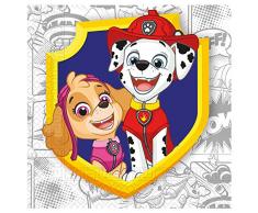 Procos 91668 - Servietten Paw Patrol, Yelb For Action, 33x33cm, 20 Stück, kompostierbar, Superhelden Tischdeko, Kindergeburtstag, Grillparty, Motto Party