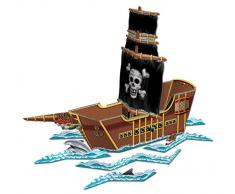 Beistle Tafelaufsatz Piratenschiff 1 Teil One Size mehrfarbig
