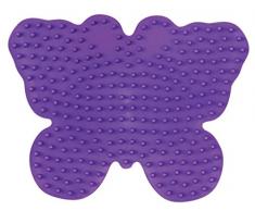 Hama Perlen 298-07 - Stiftplatte Schmetterling, farbig: lila