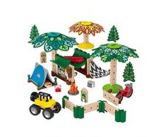 Fisher-Price GFJ10 - Wunder Werker Holzspielzeug Campingplatz Spielset aus FSC zertifiziertem Holz, Spielzeug ab 3 Jahren