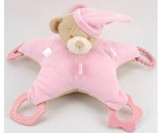 Duffi Baby Plüschtier Osito und Beißring, 100 % Polyester Farbe rosa Master Baby Home, S.L. 0766-06