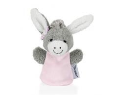 Sterntaler Fingerpuppe Esel Emmi Girl, 12 x 8 x 5 cm, Grau/Rosa