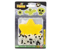 Hama 4180 Glow in The Dark Small Pack Kleine Blister-Packung Stern, Bügelperlen Midi, ca. 375 Stück inklusive Stiftplatte und Zubehör, bunt, Einheitsgröße
